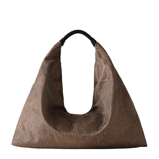 Borbonese Hobo Large Plie OP Naturale - 4