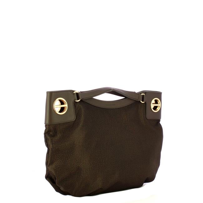 Borbonese London Hobo Medium Cioccolato - 2