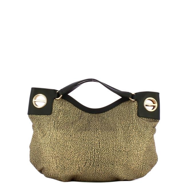 Borbonese London Hobo Medium OP Naturale Nero - 1