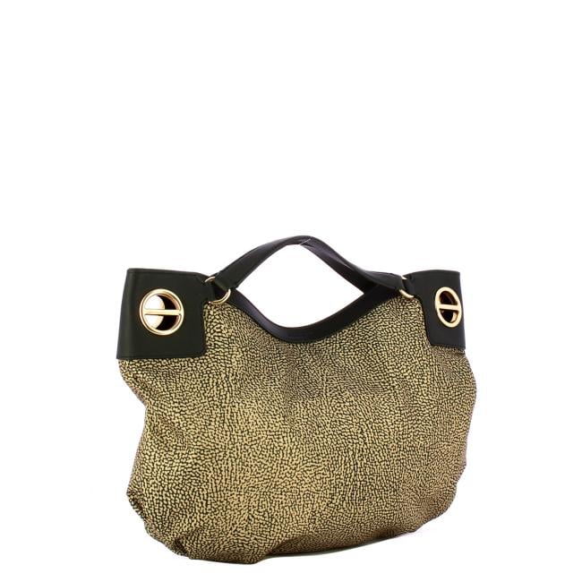 Borbonese London Hobo Medium OP Naturale Nero - 2