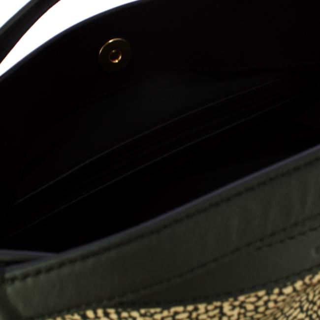 Borbonese London Hobo Medium OP Naturale Nero - 5
