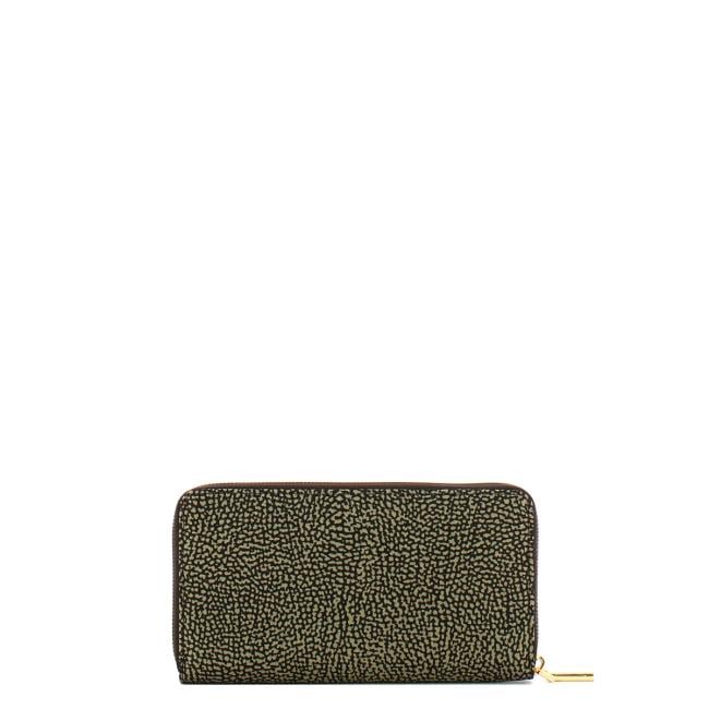 Borbonese Portafoglio Large Zip Around Catrame - 2