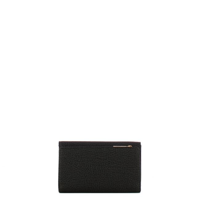 Borbonese Portafoglio Medium con patta Dark Black - 2