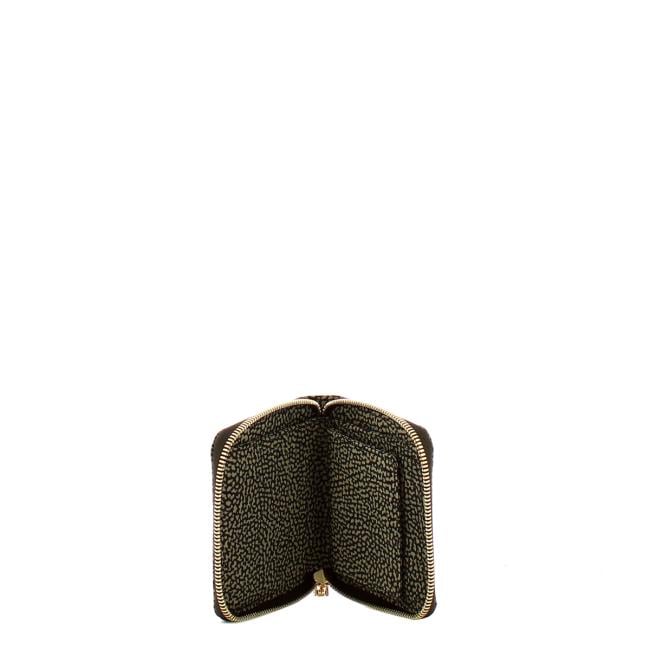 Borbonese Portafoglio Small Zip Around Catrame - 3