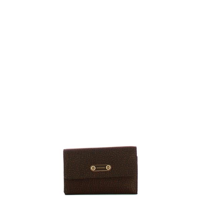 Borbonese Portafoglio Medium con patta Cioccolato - 1