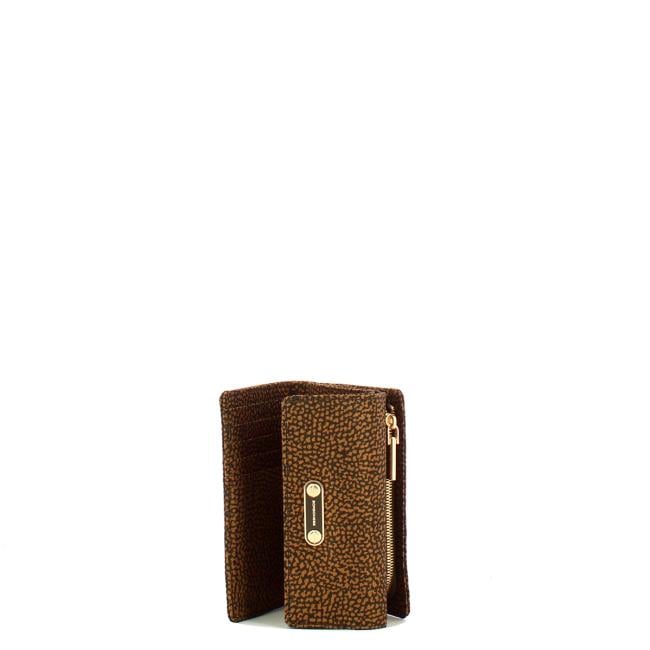 Borbonese Portafoglio Medium con patta Castagno - 3