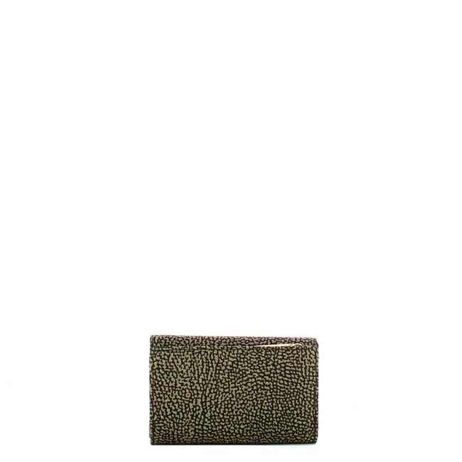 Borbonese Portafoglio Medium con patta Catrame - 2