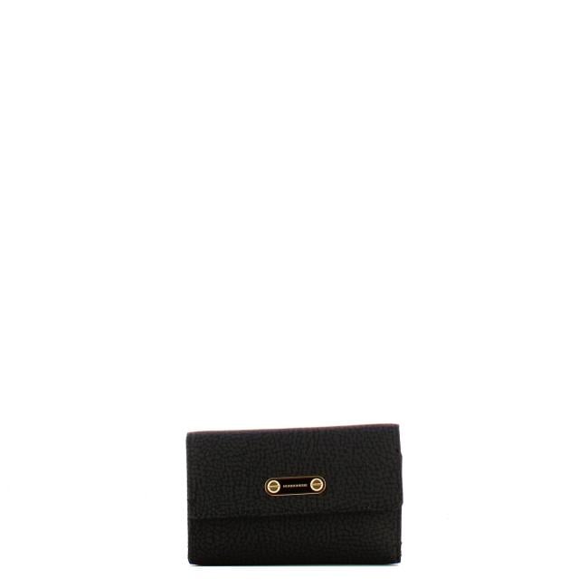 Borbonese Portafoglio Medium con patta Dark Black - 1