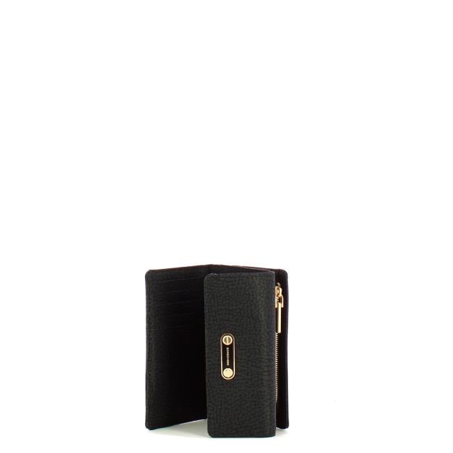 Borbonese Portafoglio Medium con patta Dark Black - 3