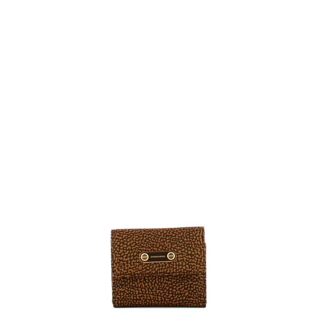 Borbonese Portafoglio Small con patta Castagno - 1