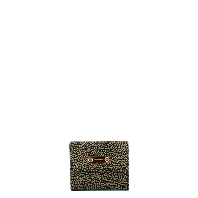 Borbonese Portafoglio Small con patta Catrame - 1