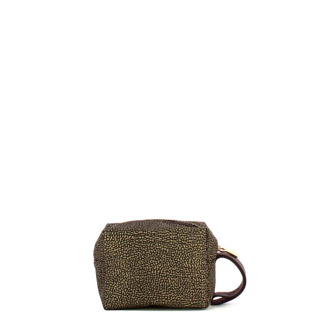 Borbonese Beauty Small con maniglia Catrame - 3