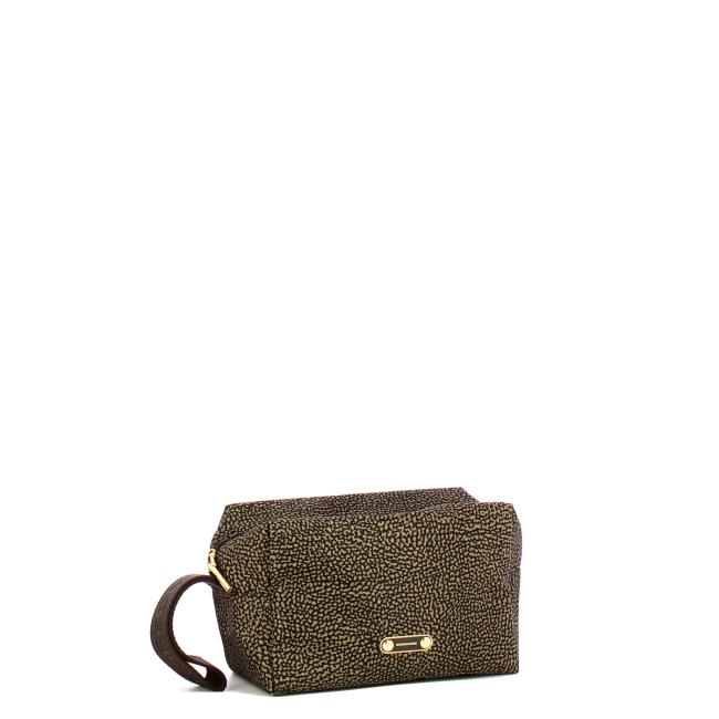 Borbonese Beauty Medium con maniglia Catrame - 2
