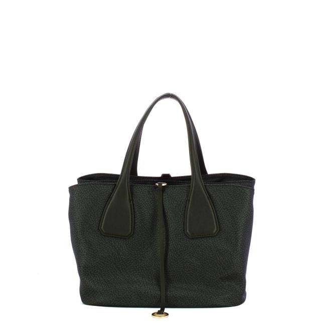 Borbonese Borsa a mano Vis a Vis Dark Black - 3