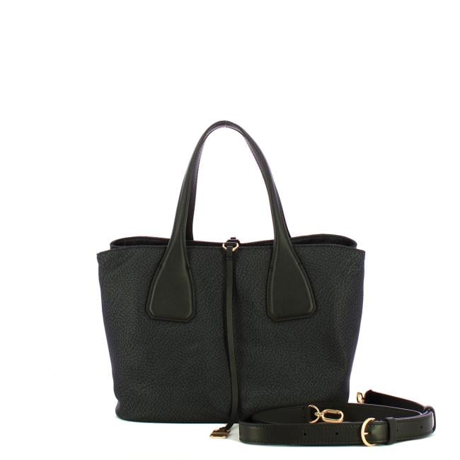 Borbonese Borsa a mano Vis a Vis Dark Black - 4