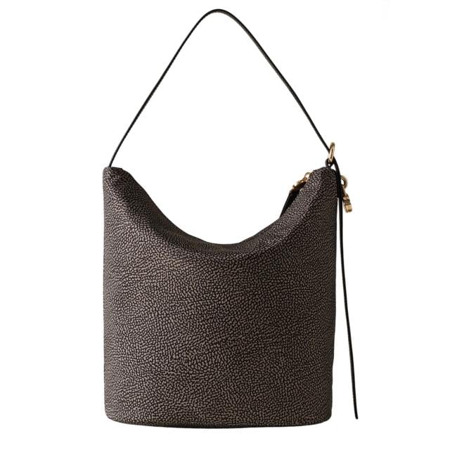 Borbonese Hobo Bag Prive Medium Catrame - 3