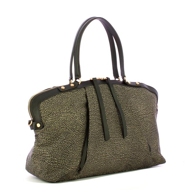 Borbonese Borsa a spalla Frame Medium Catrame - 2
