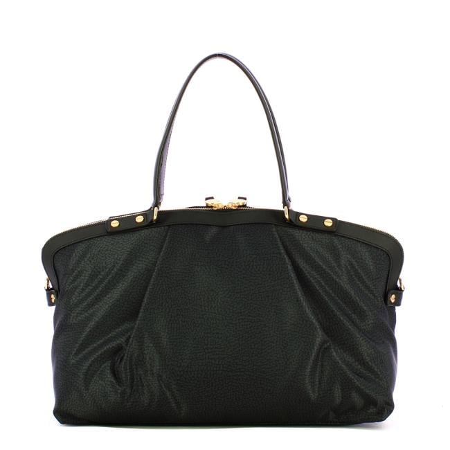 Borbonese Borsa a spalla Frame Medium Dark Black - 3