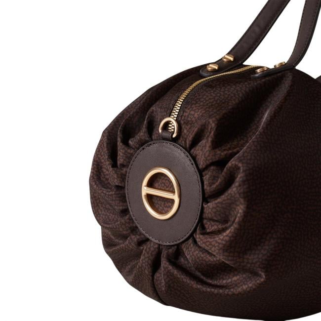 Borbonese Bauletto B-Accademy Large Cioccolato - 4
