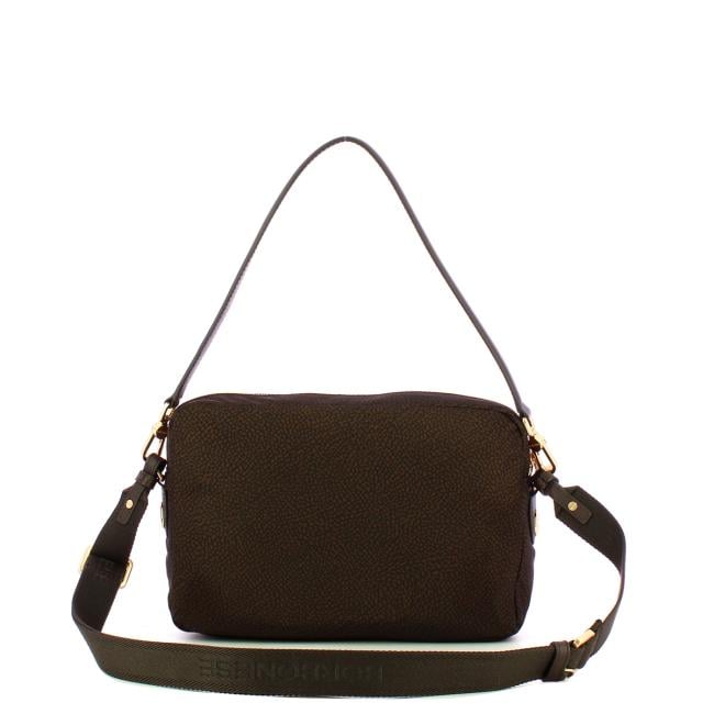 Borbonese Tracolla camera case Medium Cioccolato Caffè - 3