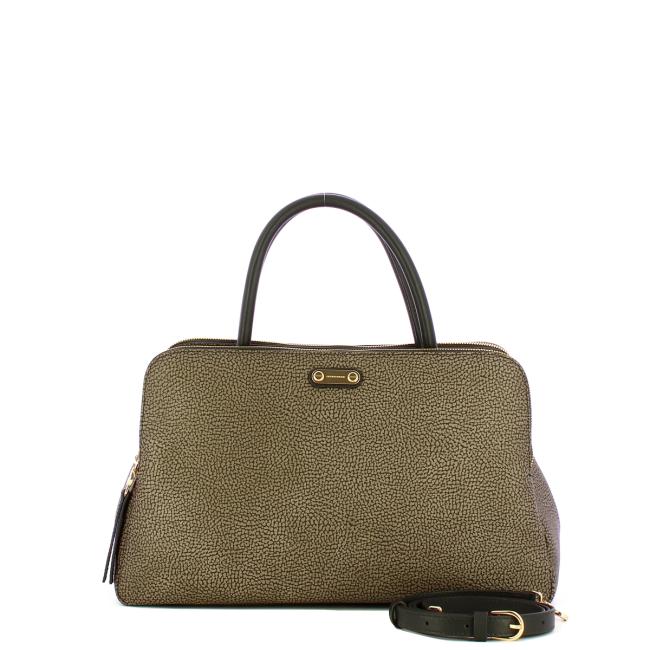 Borbonese Urban bauletto Medium Carbone - 4