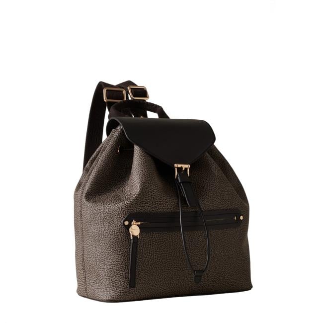 Borbonese Zaino Urban medium Carbone - 2
