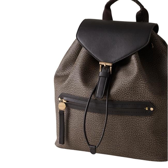 Borbonese Zaino Urban medium Carbone - 4