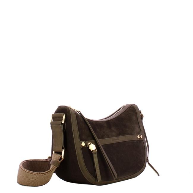 Borbonese Luna Bag Small Caffè Cacao - 2