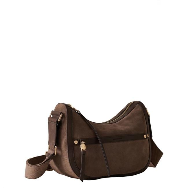 Borbonese Luna Bag Small Cenere Cacao - 2