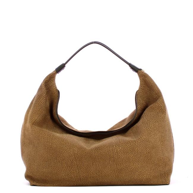 Borbonese Hobo bag Medium Cumino Ebano - 1