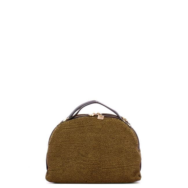 Borbonese Sexy Bag Small camoscio OP Cumino Ebano - 1