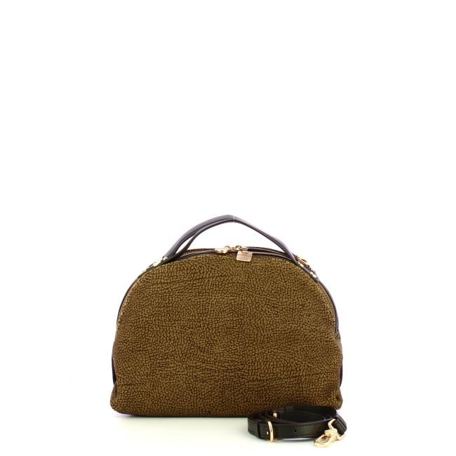 Borbonese Sexy Bag Small camoscio OP Cumino Ebano - 4