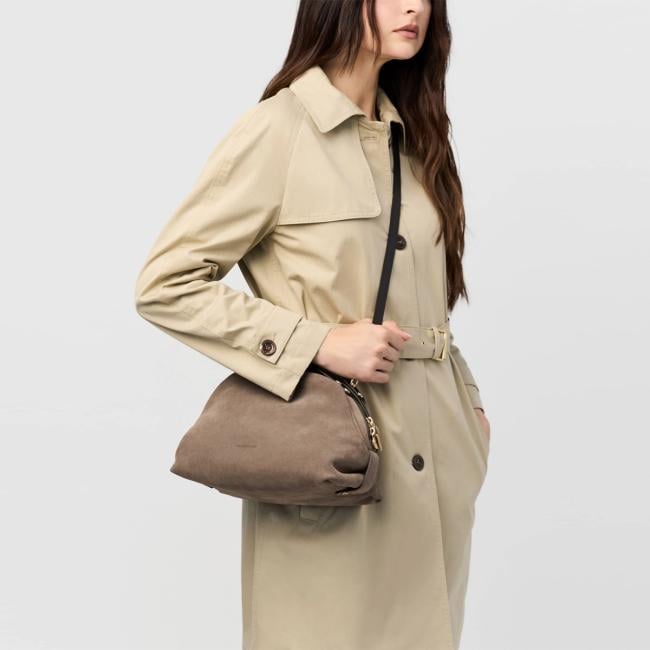 Borbonese Sexy Bag Small Cenere Ebano - 2