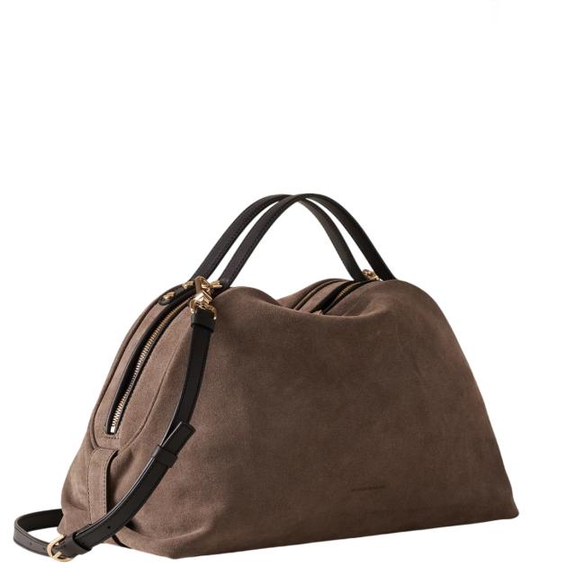 Borbonese Sexy Bag Medium Cenere Ebano - 3