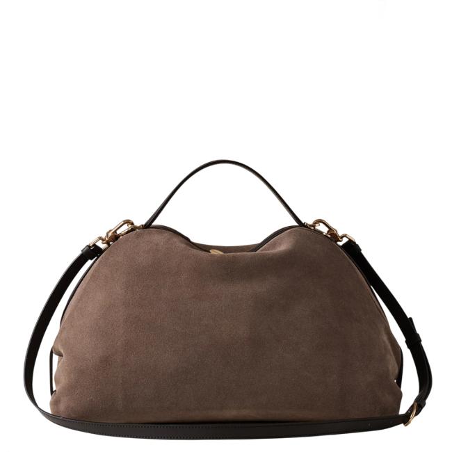 Borbonese Sexy Bag Medium Cenere Ebano - 4