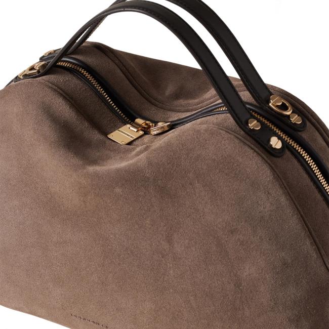 Borbonese Sexy Bag Medium Cenere Ebano - 5