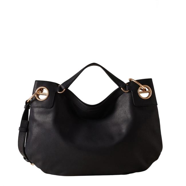 Borbonese London Hobo Medium Nero - 1