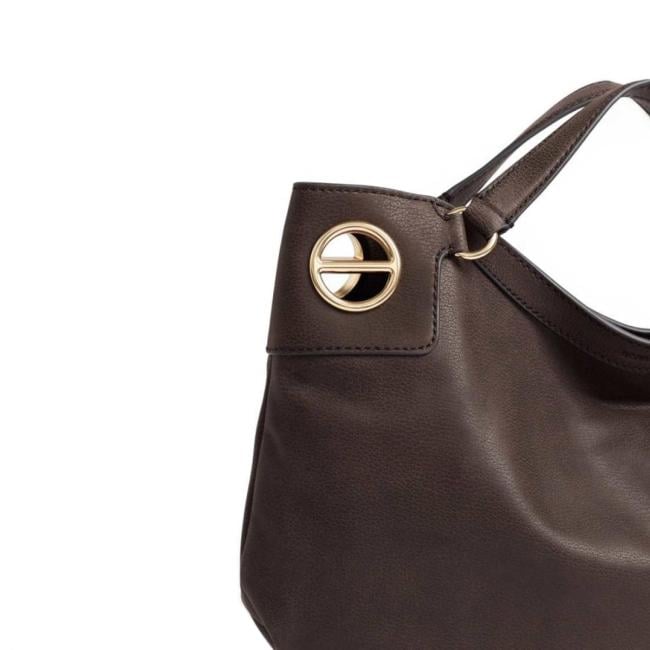 Borbonese London Hobo Medium Cacao - 5