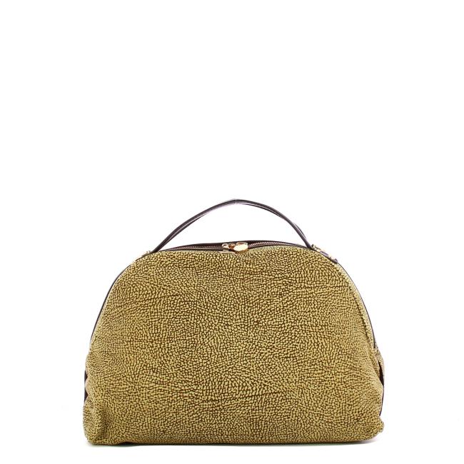 Borbonese Sexy Bag Medium camoscio OP Naturale Ebano - 1