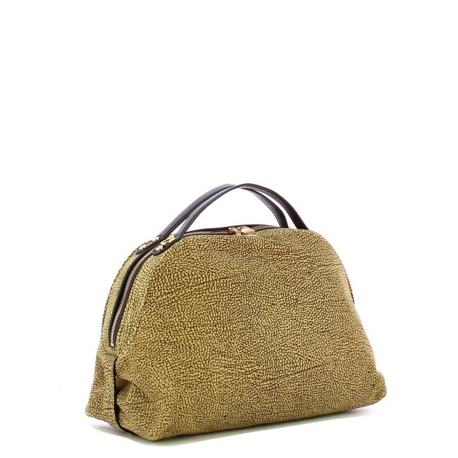 Borbonese Sexy Bag Medium camoscio OP Naturale Ebano - 2