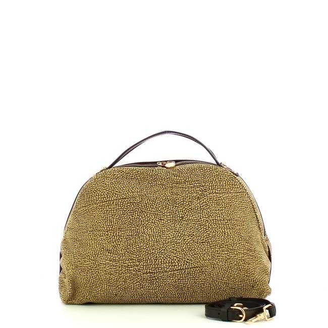 Borbonese Sexy Bag Medium camoscio OP Naturale Ebano - 4