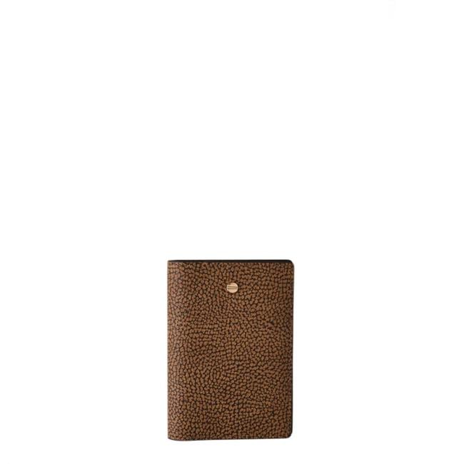 Borbonese Porta passaporto OP Naturale Nero - 900152AN0311 - 1