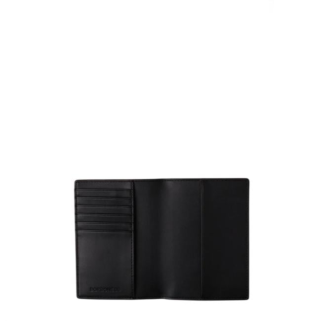 Borbonese Porta passaporto OP Naturale Nero - 900152AN0311 - 2