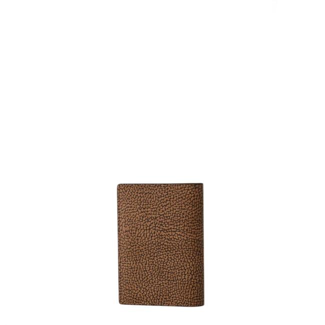 Borbonese Porta passaporto OP Naturale Nero - 900152AN0311 - 3