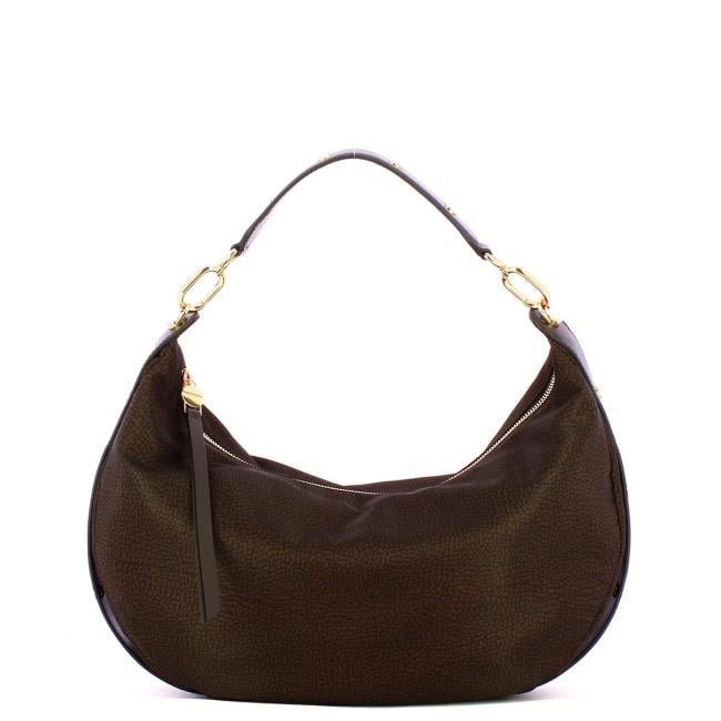 Borbonese Hobo bag medium Cioccolato - 91010220AH1219 - 1