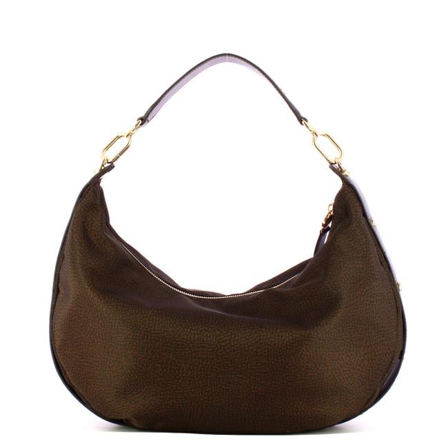 Borbonese Hobo bag medium Cioccolato - 91010220AH1219 - 3