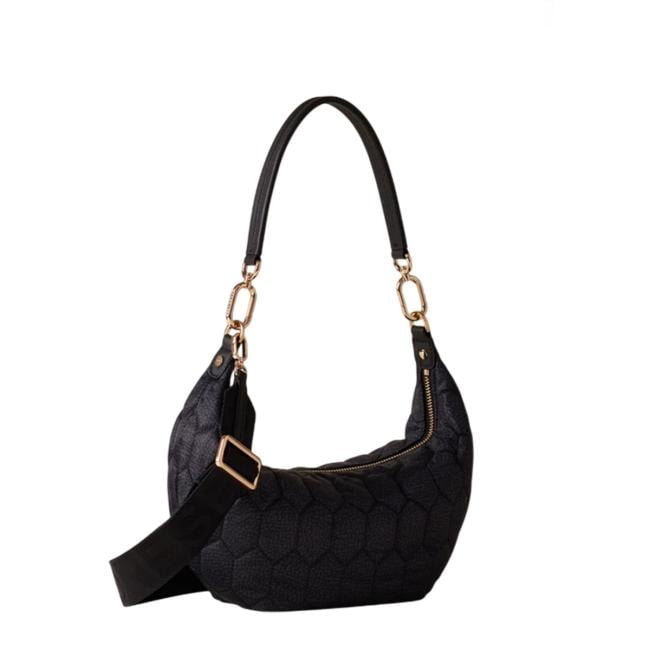 Borbonese Hobo Bag Honey Small Dark Black - 91010129AH1Y66 - 2