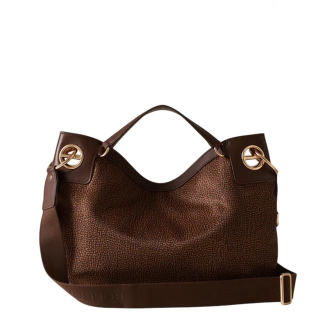Borbonese London Hobo Medium Castagno - 910102620195264 - 3