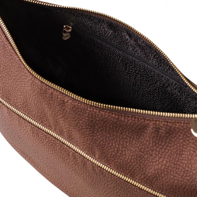 Borbonese Borsa Luna Bag Middle con taschino Noisette - 934108I15038 - 5