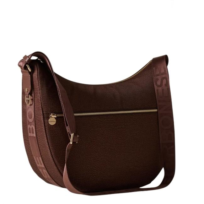 Borbonese Borsa Luna Bag Medium con taschino Noisette - 934109I15038 - 3